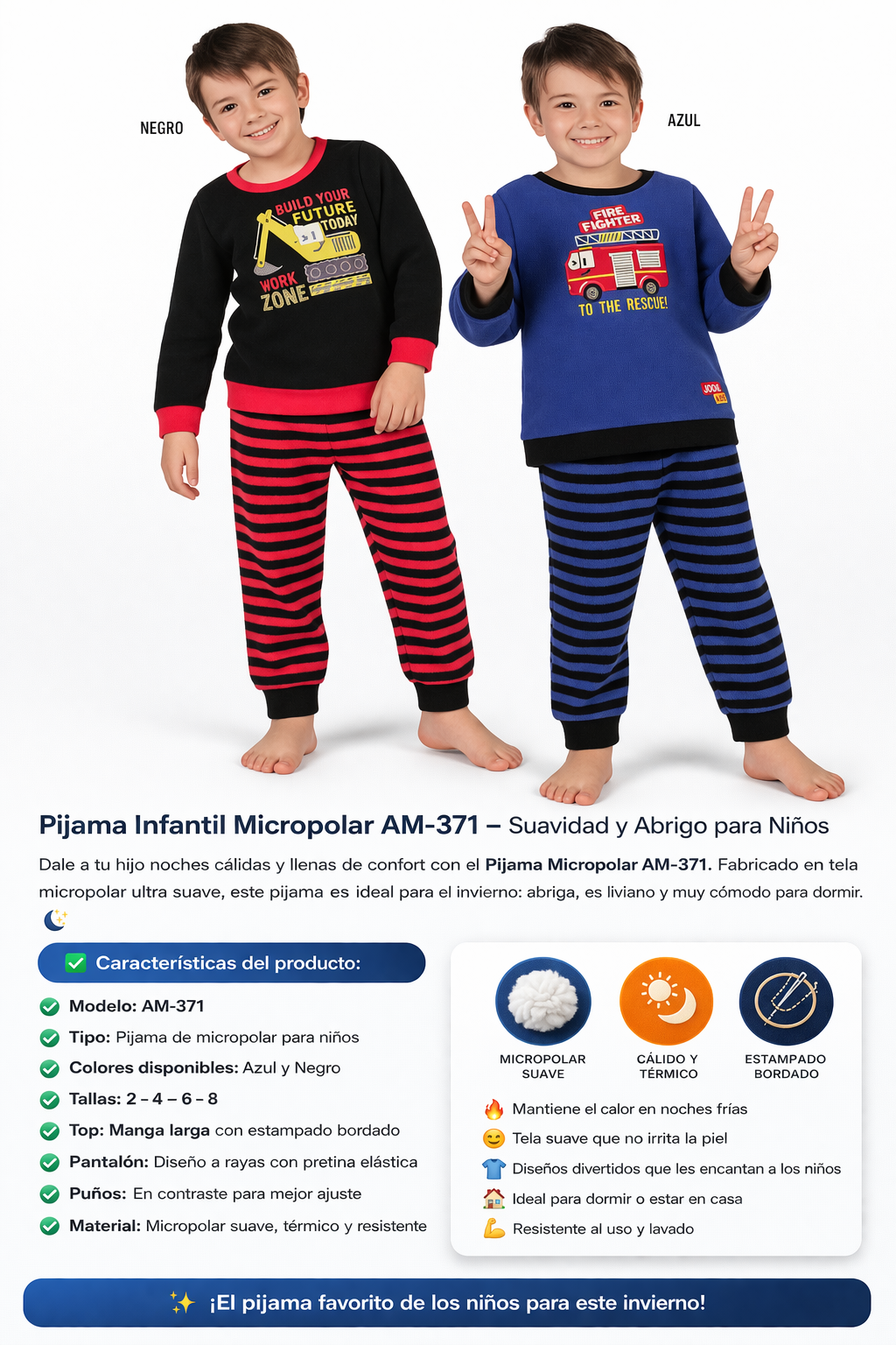 Pijama niño AM-371 Lady Genny