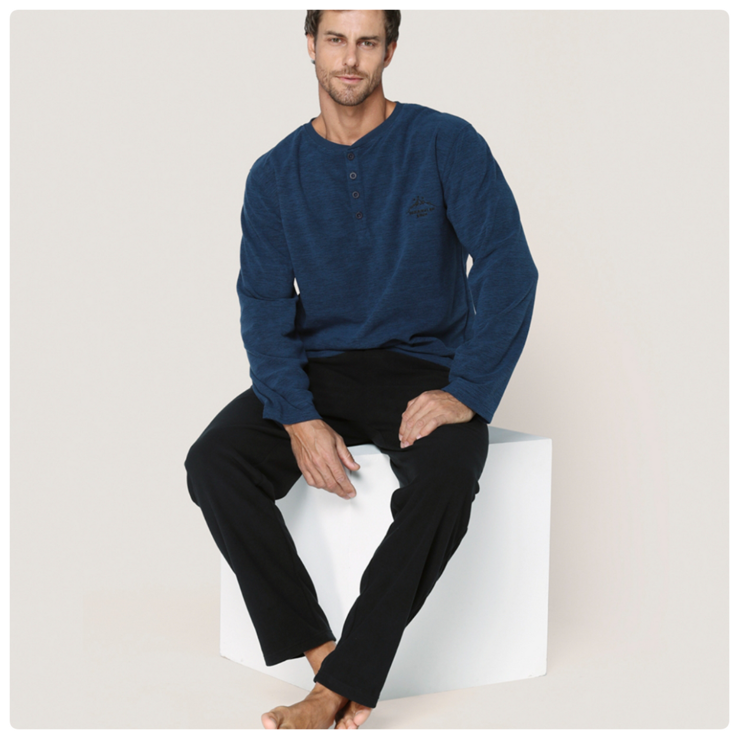 Pijama micropolar hombre YM-217