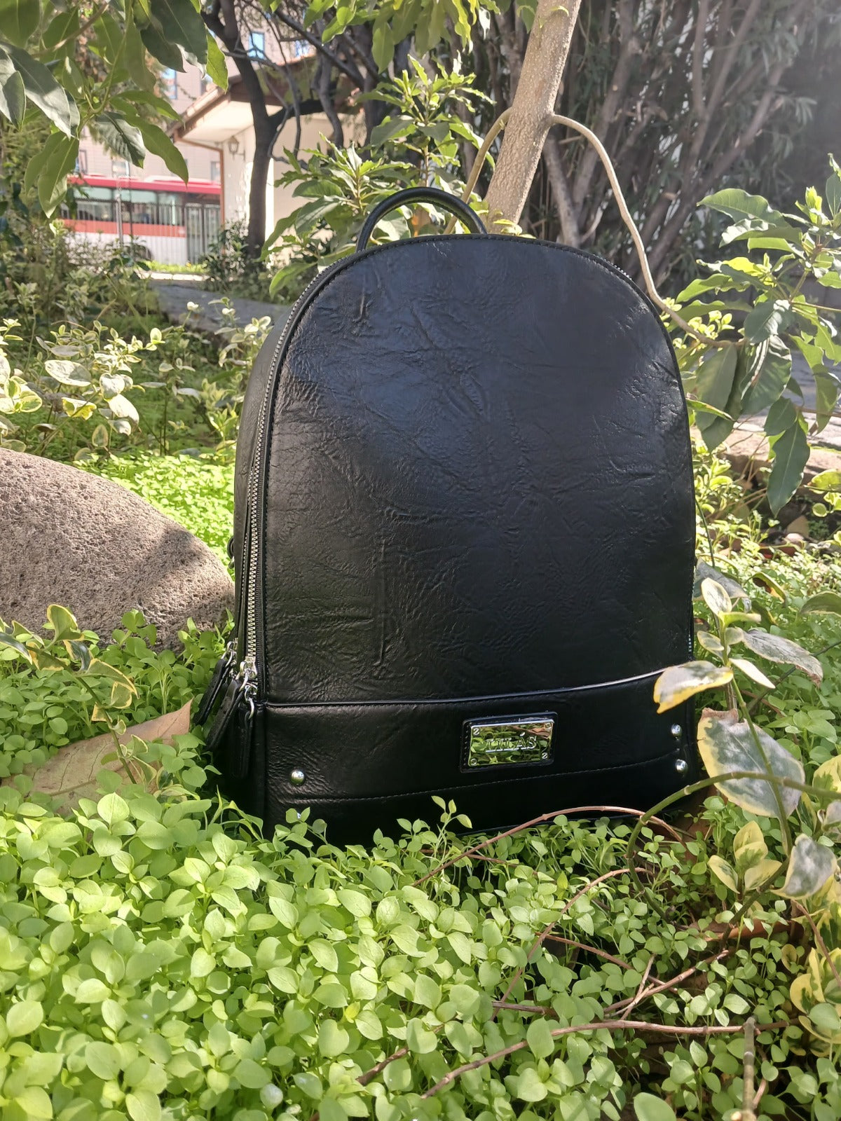 Mochila eco cuero lilas