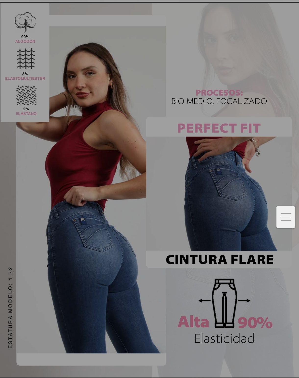 Jeans mohicano mujer original 4052