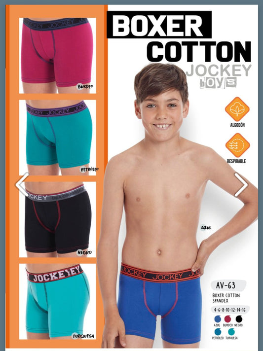 Boxer cotton spandex niño