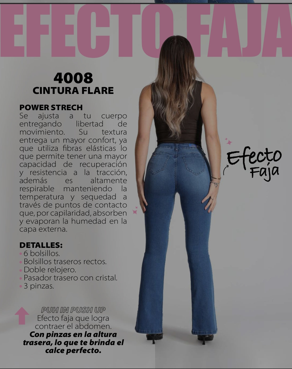 Jeans Mohicano mujer original 4008