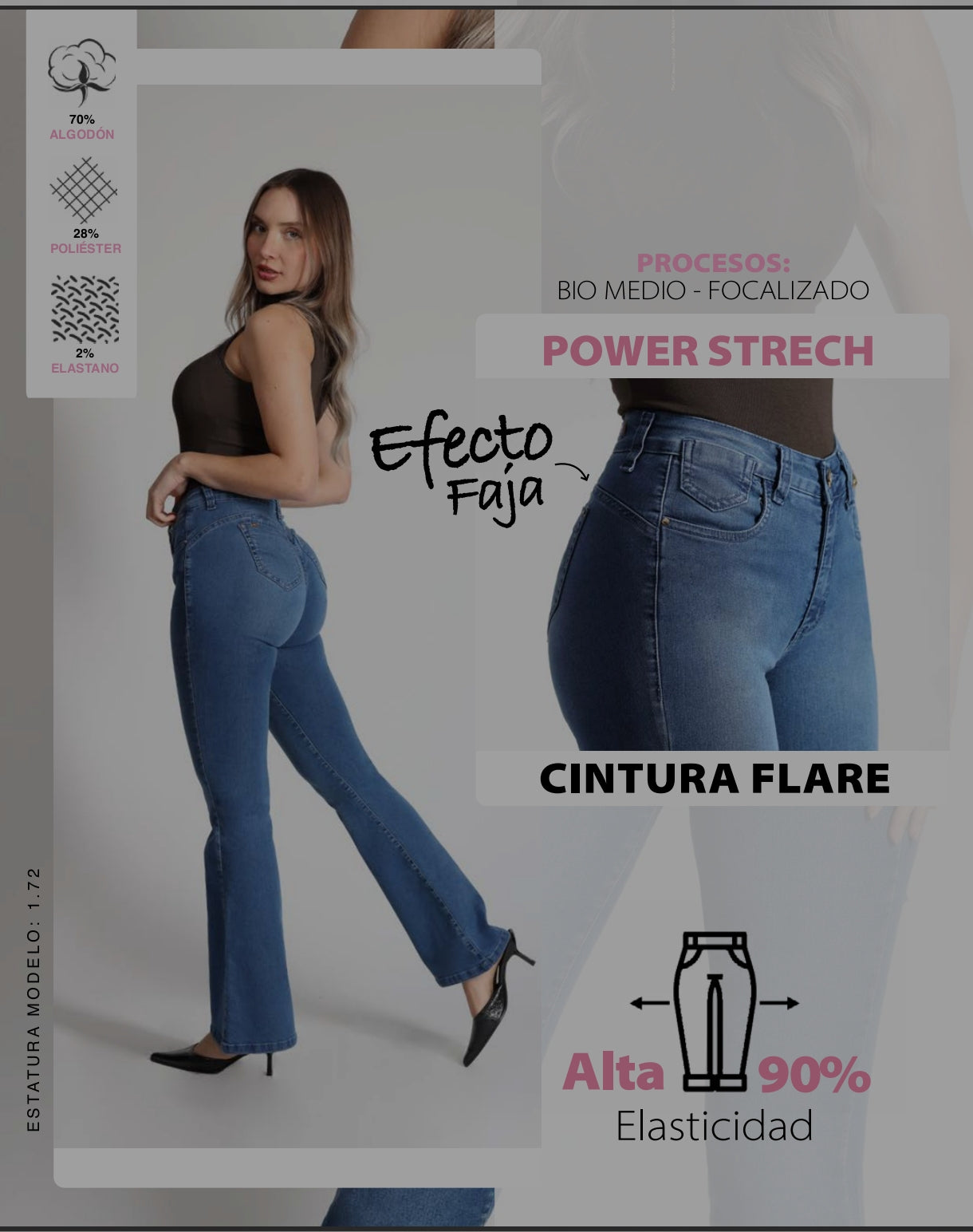 Jeans Mohicano mujer original 4008