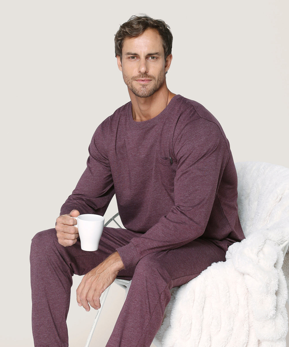 Pijama micropolar hombre YM-211 lady genny